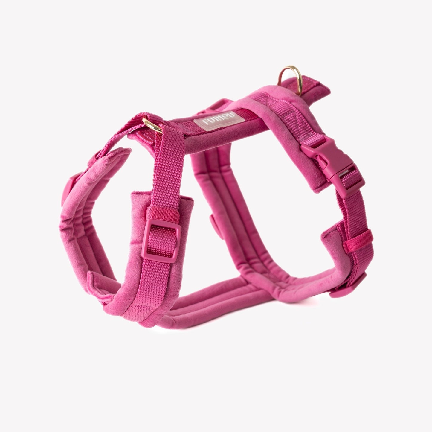 Magenta - Velvet Dog Harness - Paws & Play Paradise