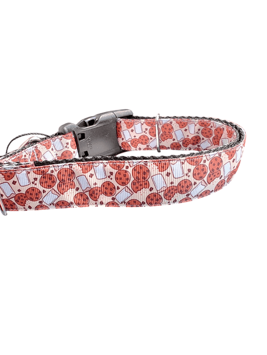 Milk and Cookies Nylon Dog Collar - Paws & Play Paradise