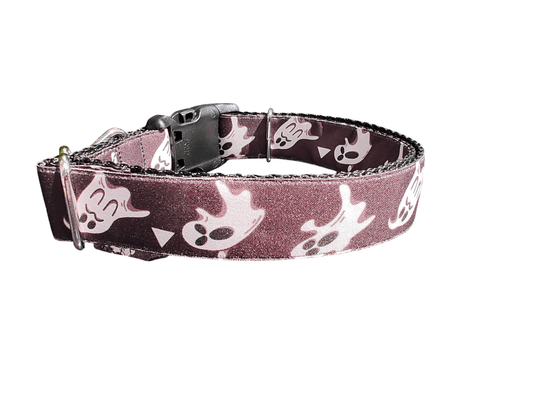 Moody Ghosts Nylon Dog Collar - Paws & Play Paradise