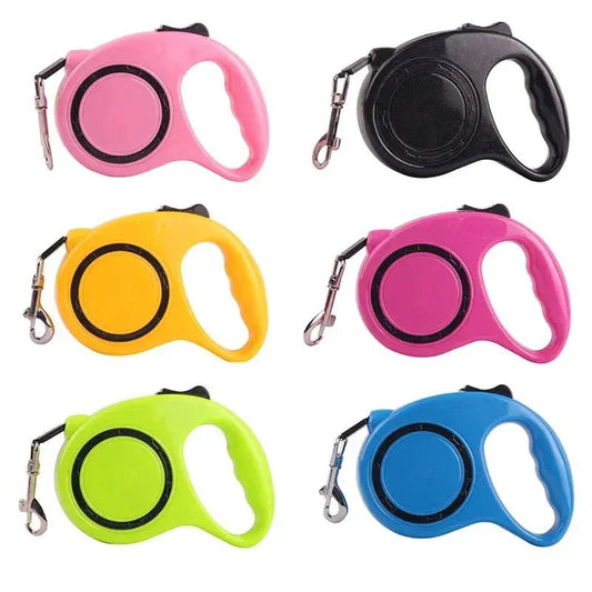 Nylon Retractable Dog Leash - Durable Pet Lead for Dogs & Cats | 5m Length - Paws & Play Paradise