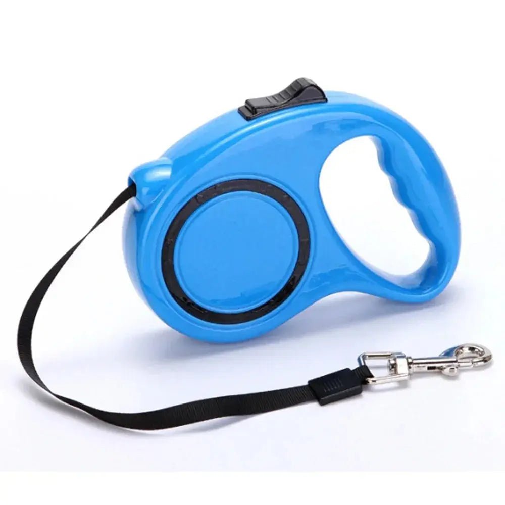Nylon Retractable Dog Leash - Durable Pet Lead for Dogs & Cats | 5m Length - Paws & Play Paradise