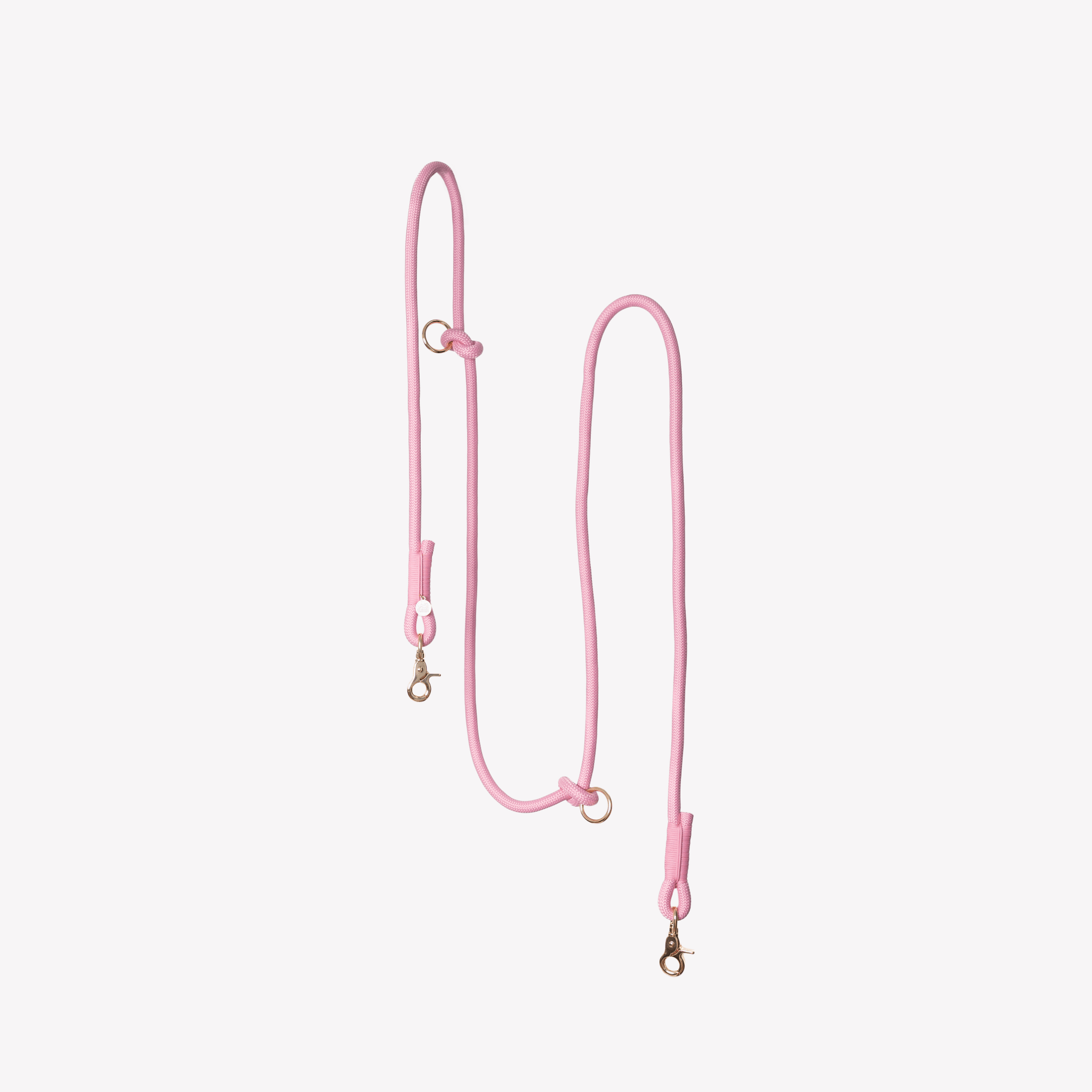 'Pink' - Hands Free Braided Leash - Paws & Play Paradise