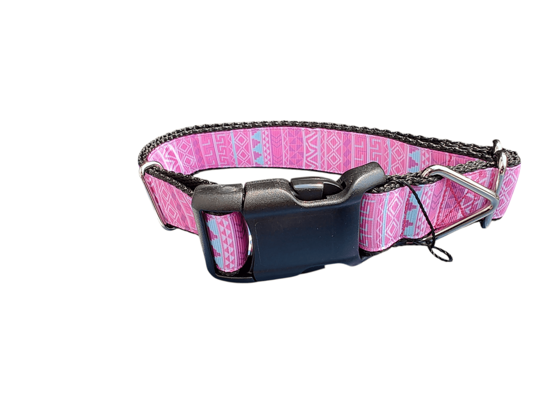 Pink Patterns Nylon Dog Collar - Paws & Play Paradise