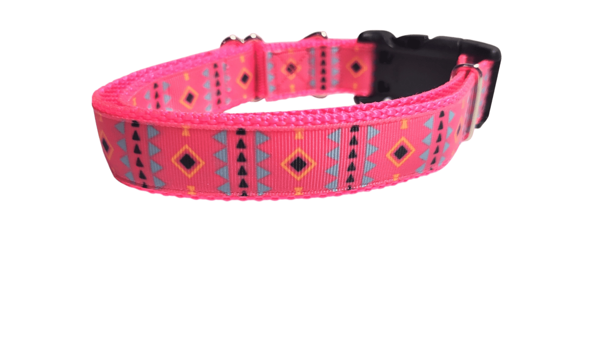 Pink Tribal 2 Nylon Dog Collar - Paws & Play Paradise