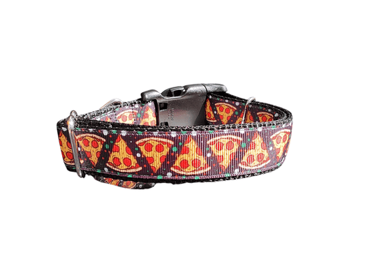 Pizza Slices Nylon Dog Collar - Paws & Play Paradise