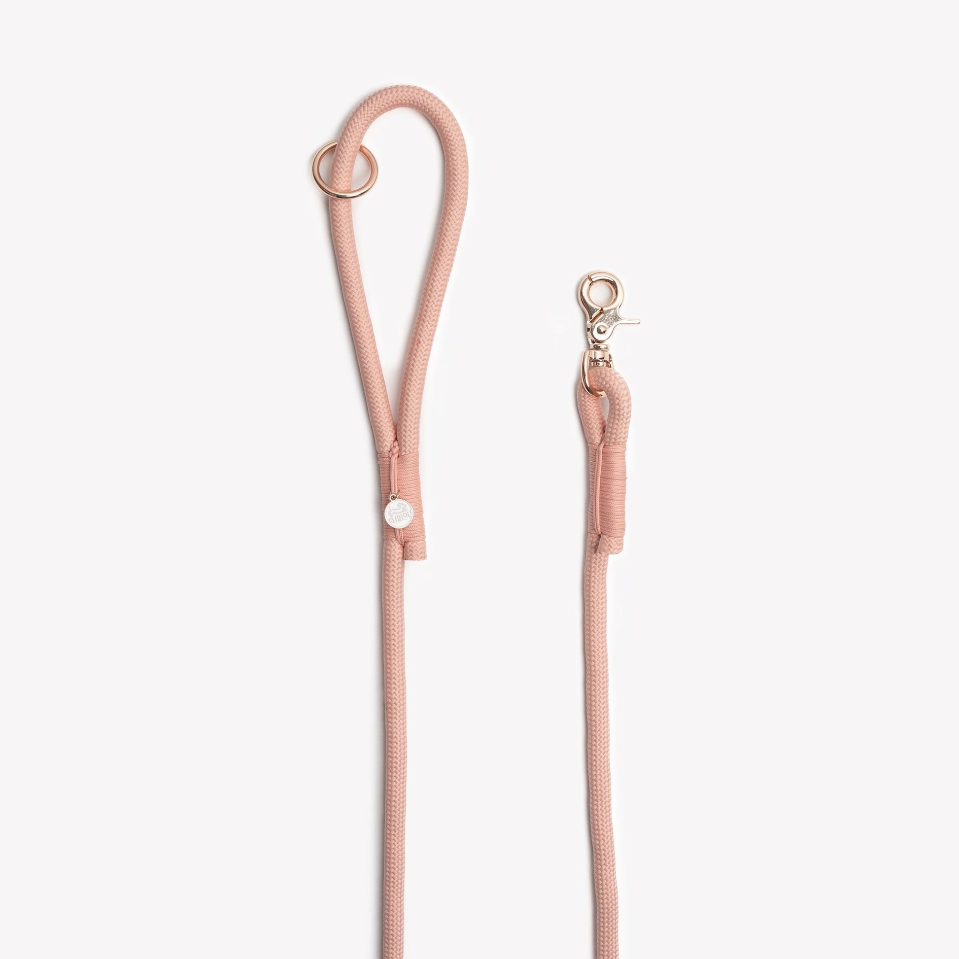 'Powder Rose' - Braided Rope Leash - Paws & Play Paradise