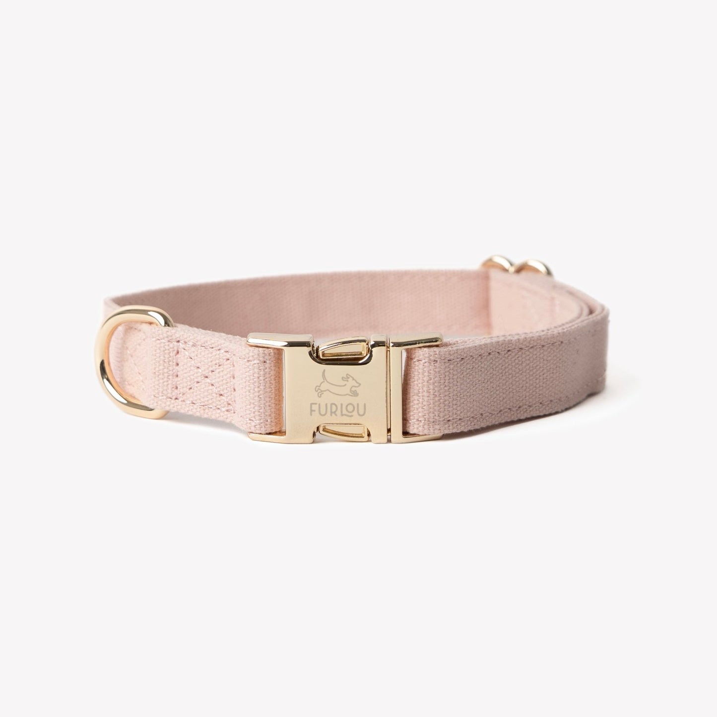 'Powder Rose' - Canvas Dog Collar - Paws & Play Paradise