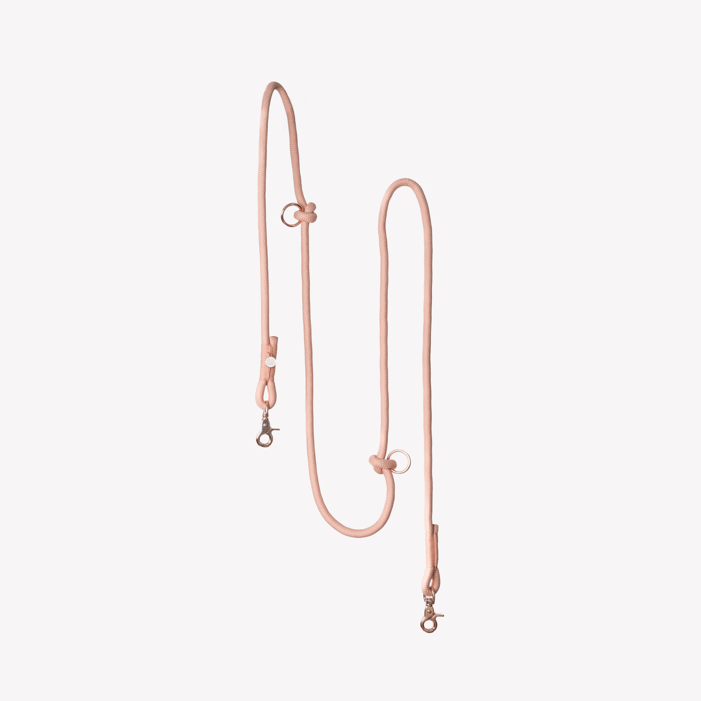 'Powder Rose' - Hands Free Braided Leash - Paws & Play Paradise