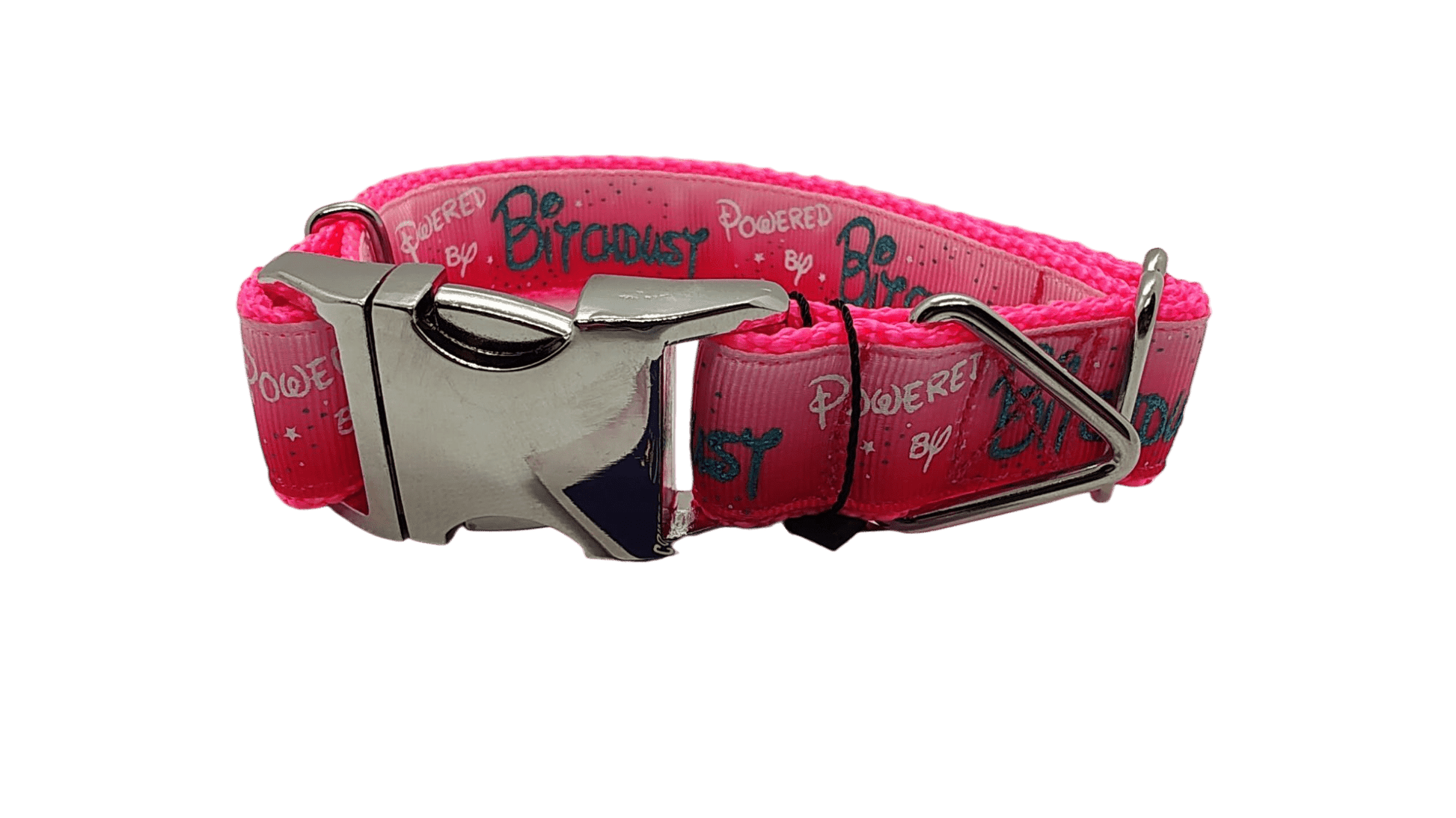 Powered By Bitchdust Nylon Dog Collar - Paws & Play Paradise