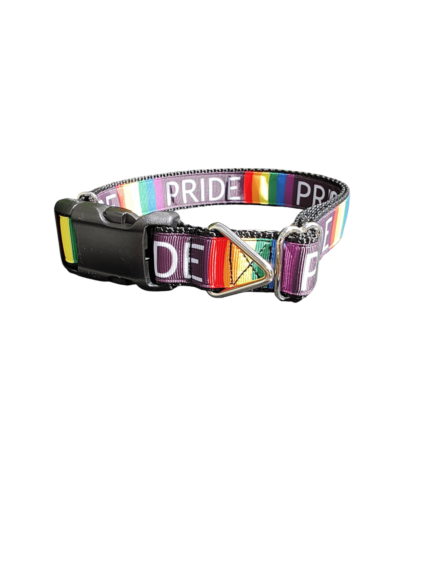 Pride Rainbow Nylon Dog Collar - Paws & Play Paradise