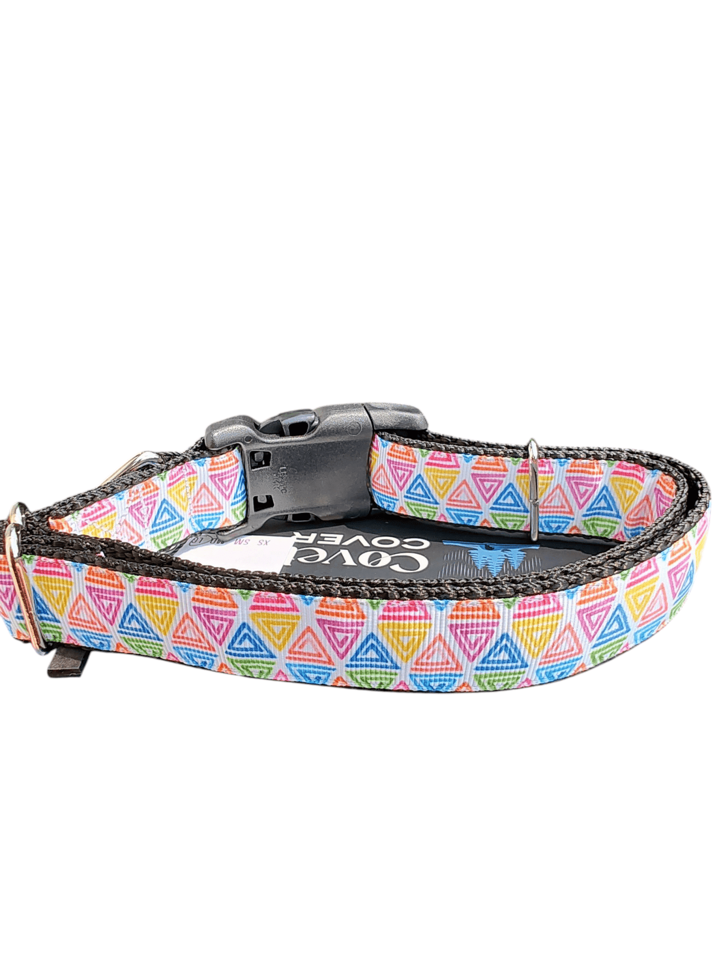 Rainbow Doodles Nylon Dog Collar - Paws & Play Paradise