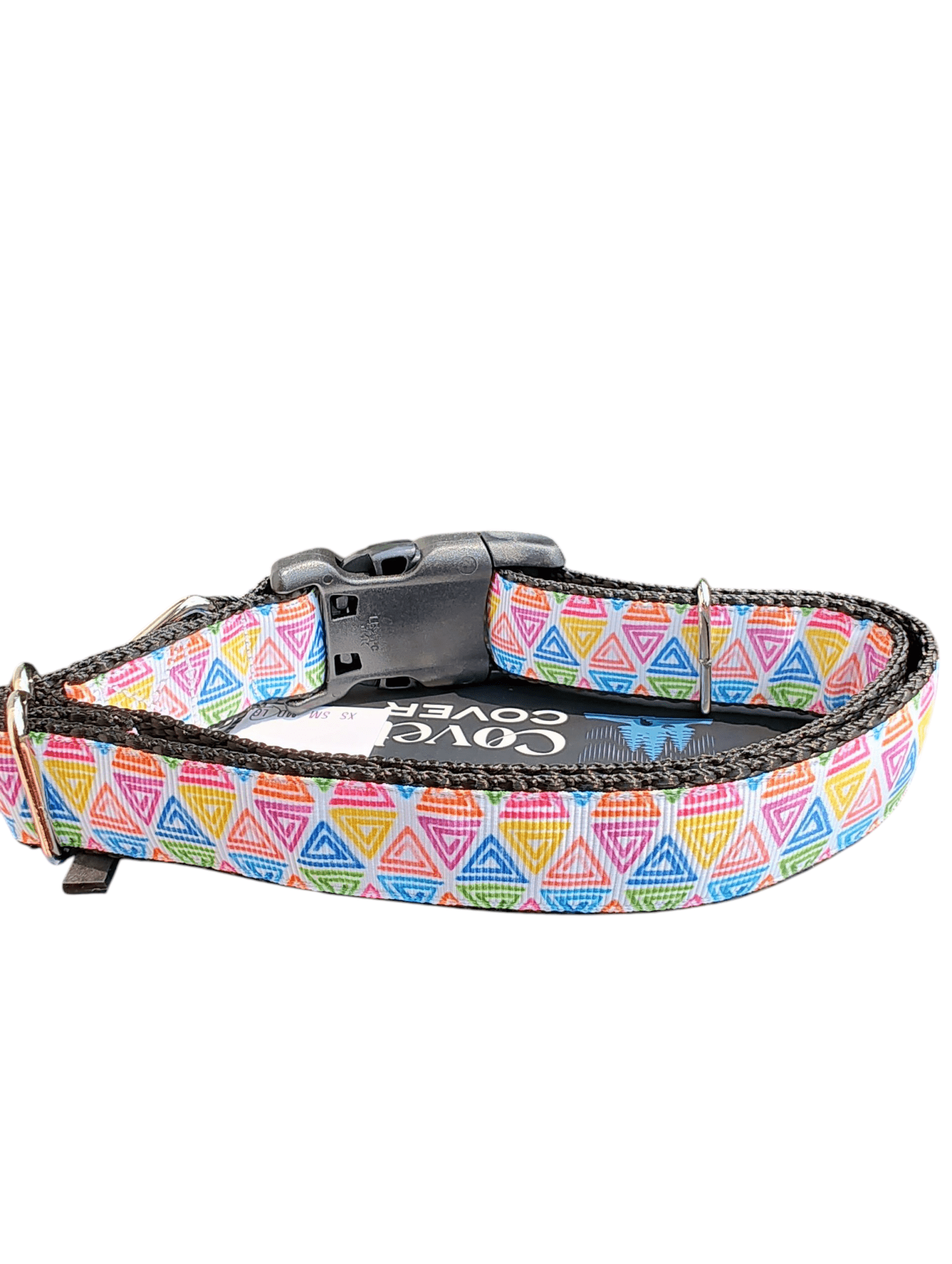Rainbow Doodles Nylon Dog Collar - Paws & Play Paradise