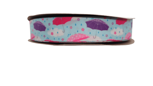 Raining Umbrellas Nylon Dog Collar - Paws & Play Paradise