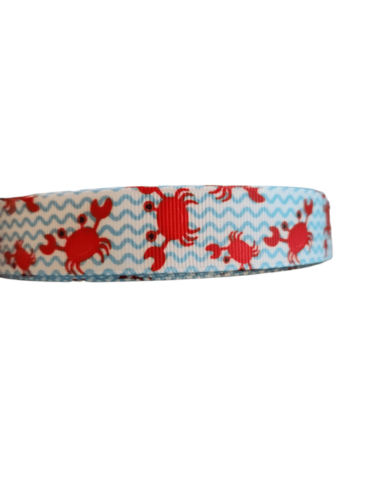 Red Crab Nylon Dog Collar - Paws & Play Paradise