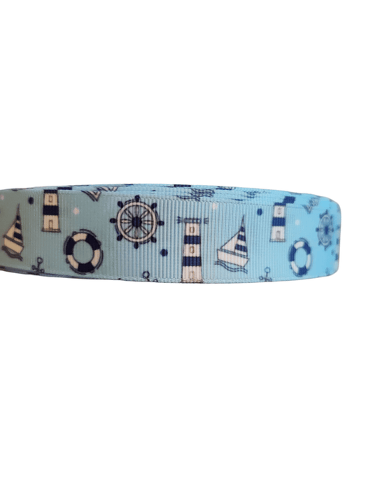 Sail The Coast Nylon Dog Collar - Paws & Play Paradise