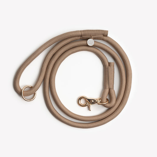 'Sand' - Braided Rope Leash - Paws & Play Paradise