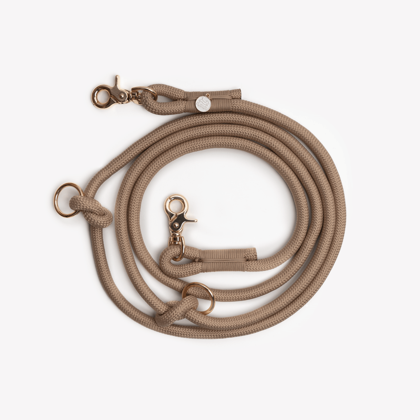 'Sand' - Hands Free Braided Leash - Paws & Play Paradise