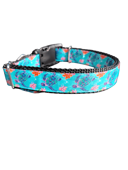Sea Turtles Nylon Dog Collar - Paws & Play Paradise
