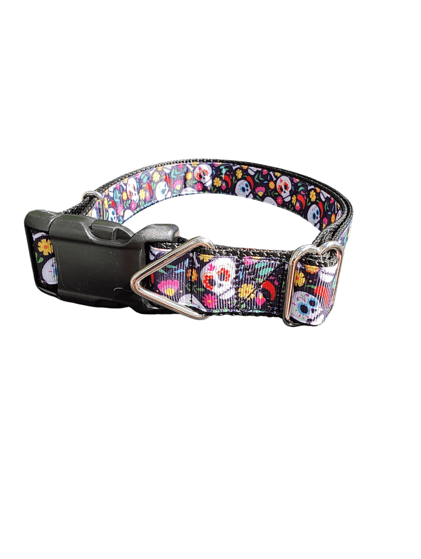Sugar Skulls Nylon Dog Collar - Paws & Play Paradise