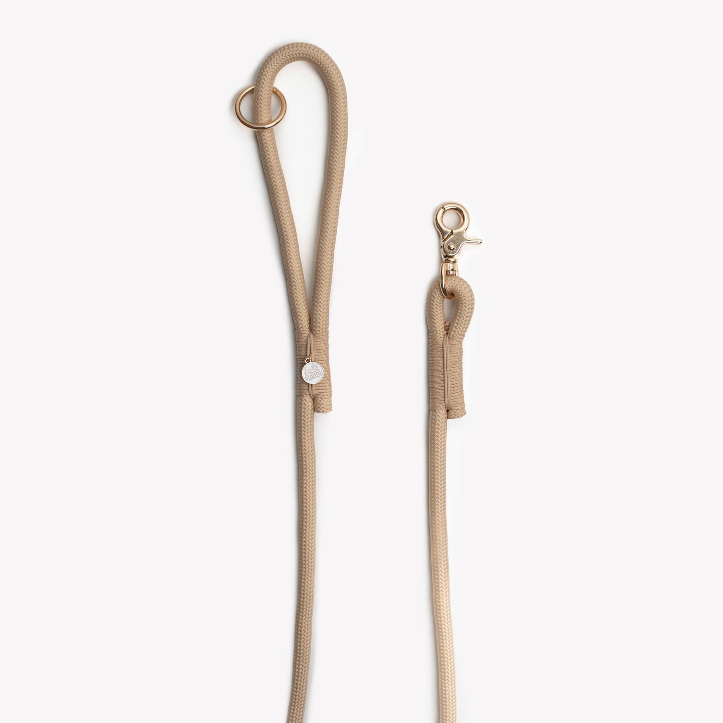 'Tan' - Braided Rope Leash - Paws & Play Paradise