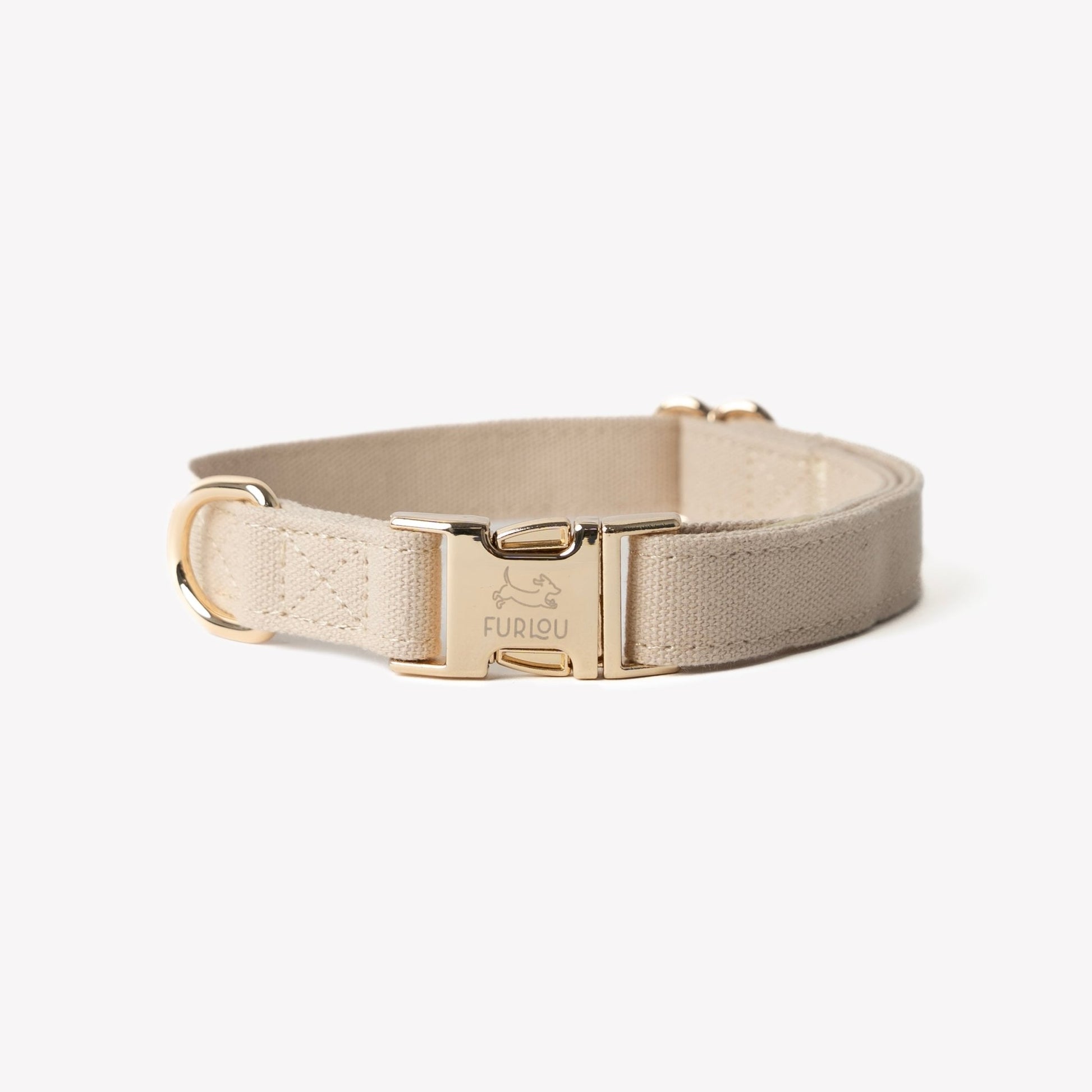 'Tan' - Canvas Dog Collar - Paws & Play Paradise