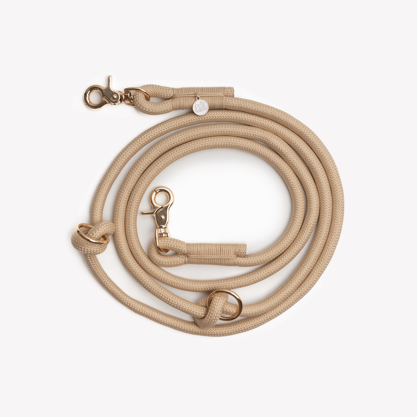 'Tan' - Hands Free Braided Leash - Paws & Play Paradise