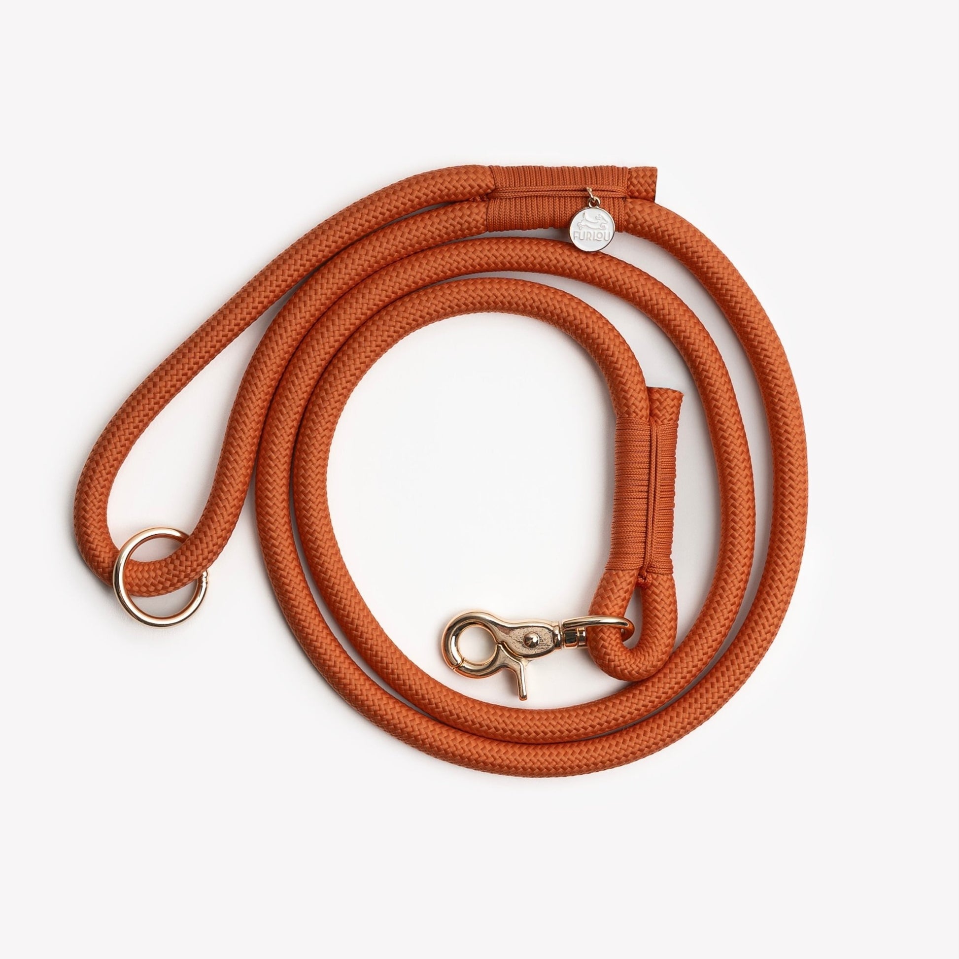 'Terracotta' - Braided Rope Leash - Paws & Play Paradise