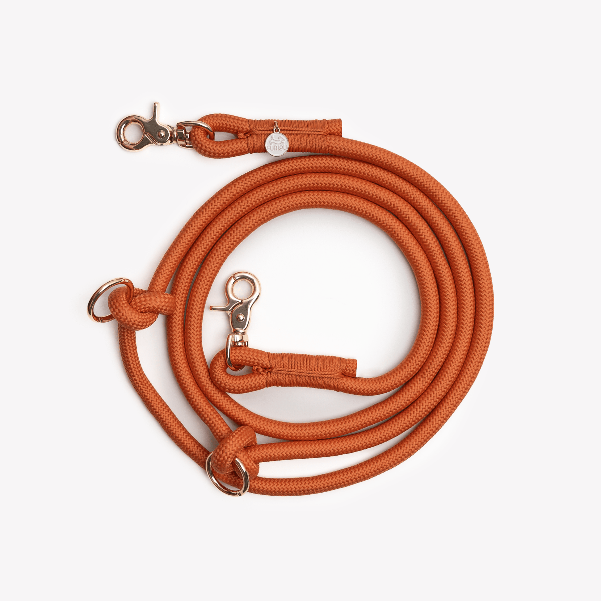 'Terracotta' - Hands Free Braided Leash - Paws & Play Paradise