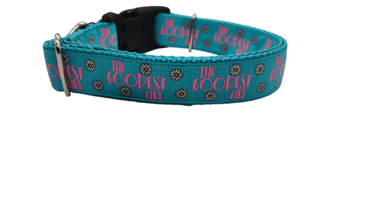 The Goodest Girl Nylon Dog Collar - Paws & Play Paradise