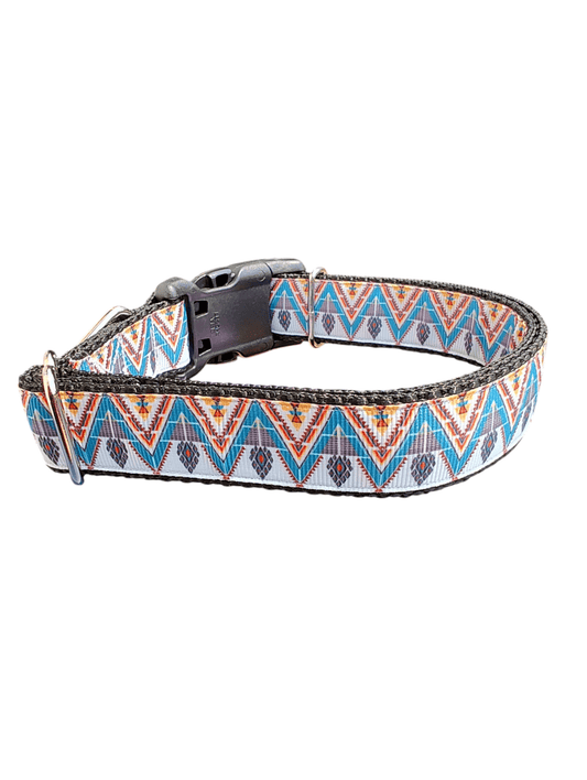 Triangle Tribal Nylon Dog Collar - Paws & Play Paradise