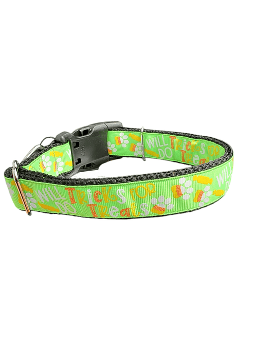 Tricks For Treats Nylon Dog Collar - Paws & Play Paradise