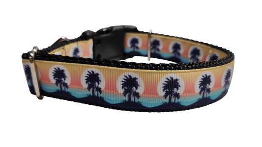 Tropical Sunsets Nylon Dog Collar - Paws & Play Paradise
