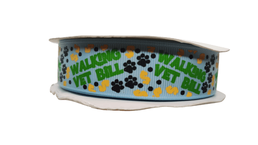 Walking Vet Bill Blue Nylon Dog Collar - Paws & Play Paradise