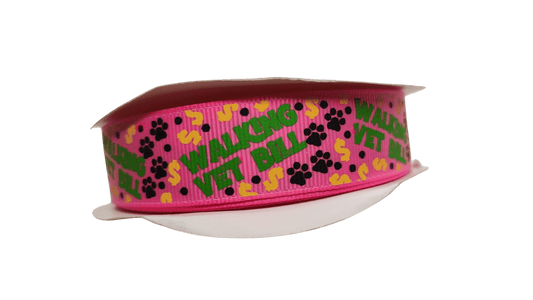 Walking Vet Bill Pink Nylon Dog Collar - Paws & Play Paradise